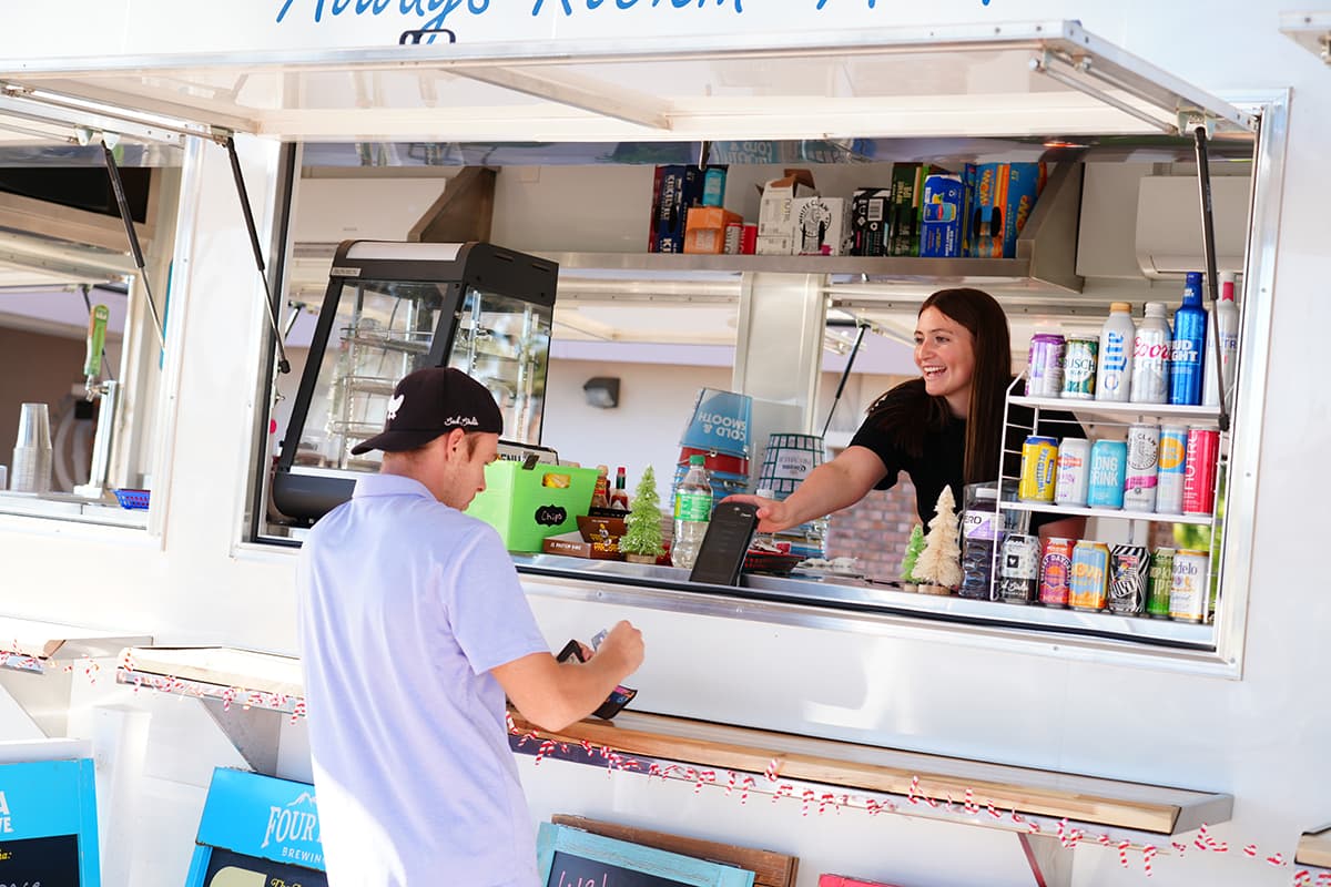 Food and drinks at The Ranch Restaurant