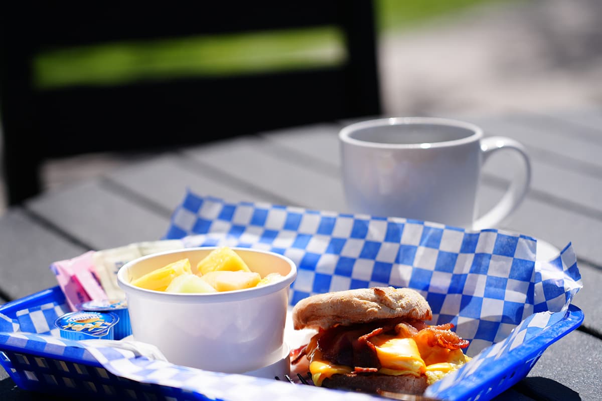 Food and drinks at The Ranch Restaurant